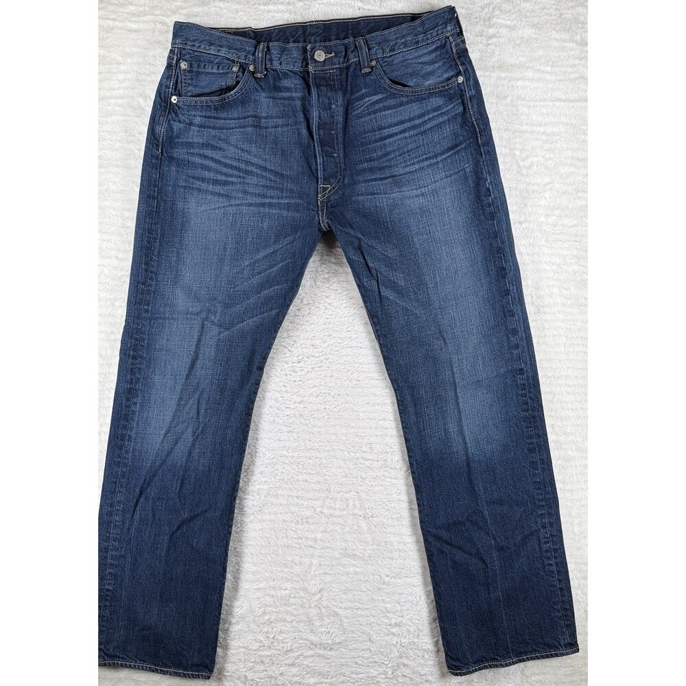Levi’s Premium 501 Original Fit Jeans 36x30 Medium Wash Button Fly EUC